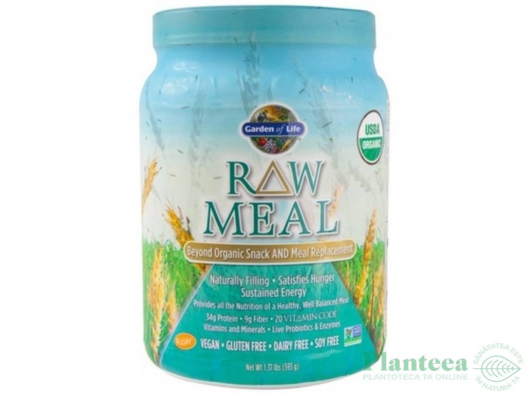 Raw meal natur eco 593g - GARDEN OF LIFE