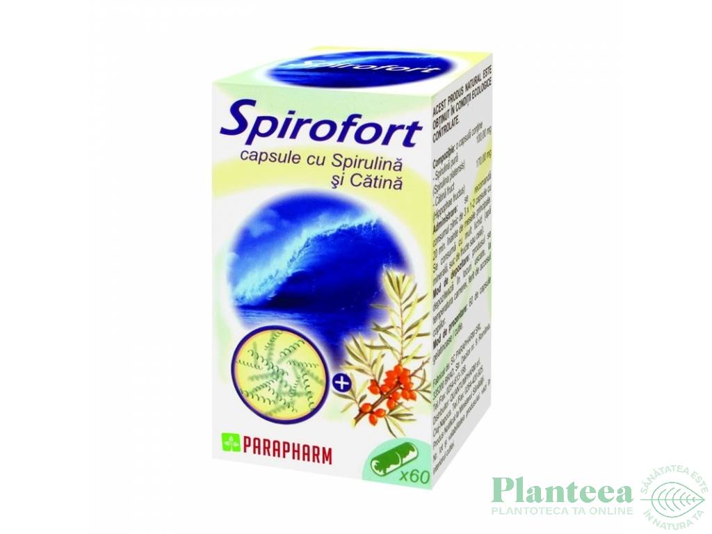 Spirofort [spirulina catina] 30cps - PARAPHARM