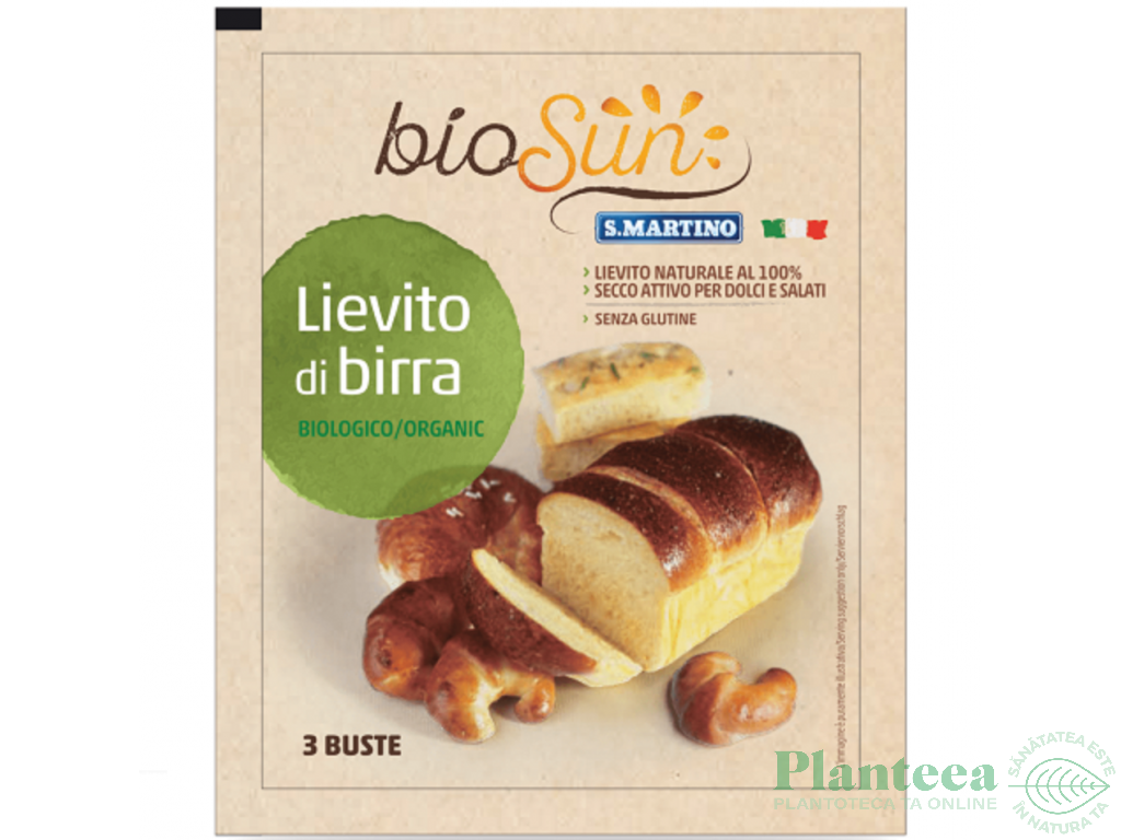 Drojdie activa uscata fara gluten eco 27g - BIOSUN