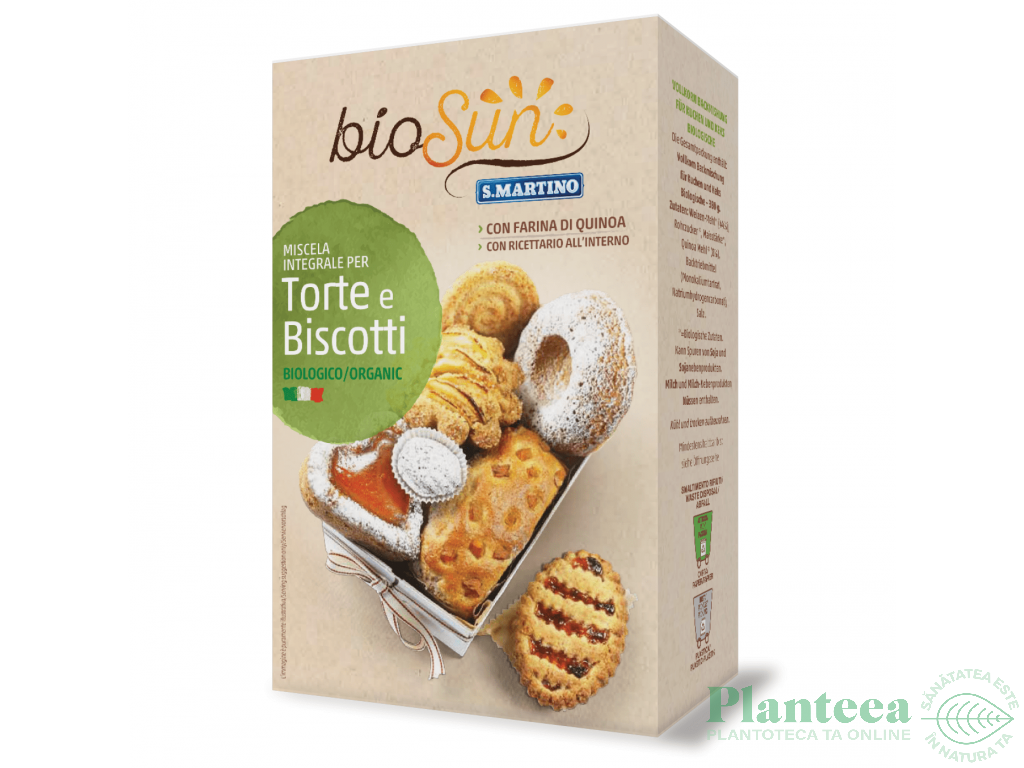 Premix integral prajituri biscuiti eco 380g - BIOSUN