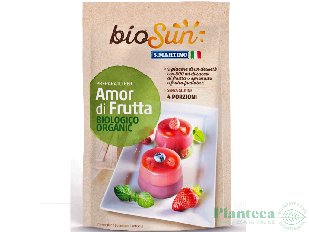 Preparat desert fructe fara gluten bio 62g - BIOSUN