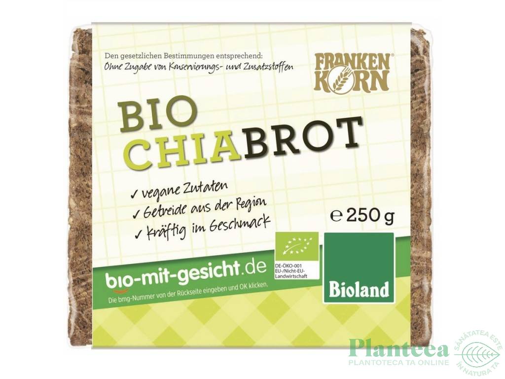 Paine secara seminte chia feliata eco 250g - FRANKENKORN