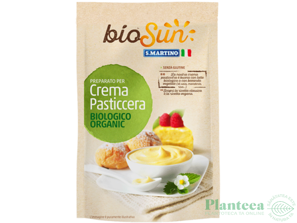 Premix pt crema pasticera vegana fara gluten eco 70g - BIOSUN