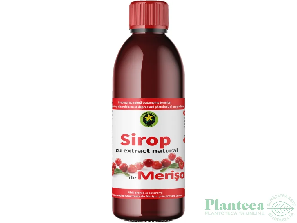 Sirop merisor cu zahar invertit 500ml - HYPERICUM