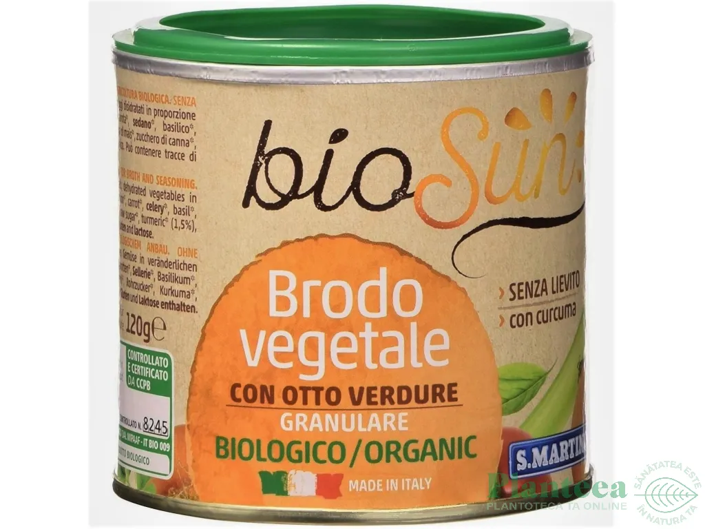 Amestec vegetal granular pt supa fara gluten fara drojdie bio 120g - BIOSUN