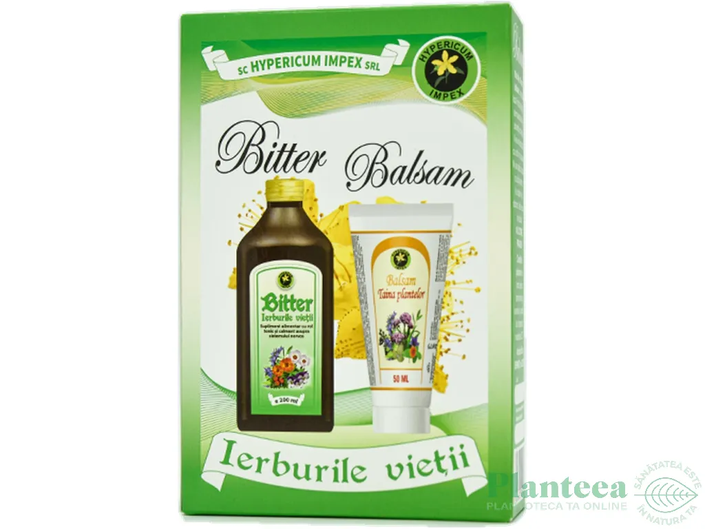 Pachet Bitter Ierburile vietii 200ml + Balsam Taina plantelor 200ml 2b - HYPERICUM