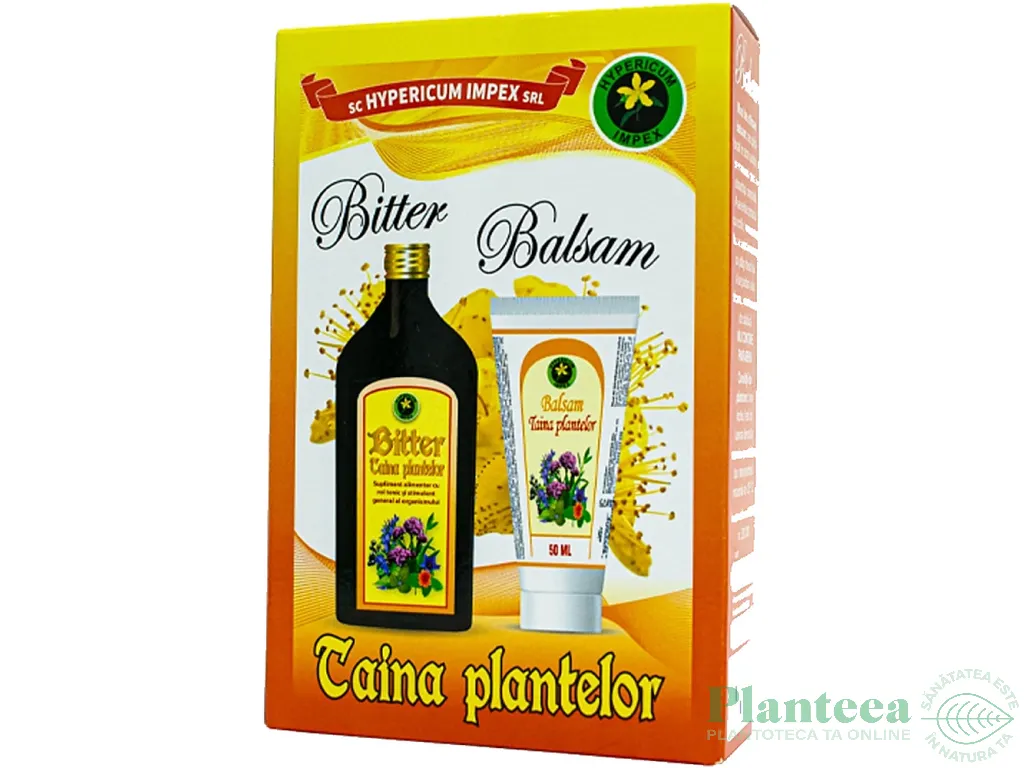 Pachet Bitter Taina plantelor 200ml + Balsam Taina plantelor 200ml 2b - HYPERICUM