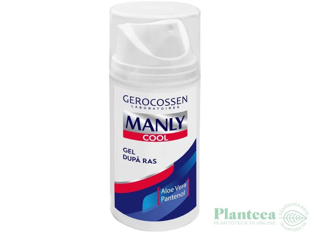 Gel racoritor dupa ras aloe vera pantenol Cool Manly 100ml - GEROCOSSEN