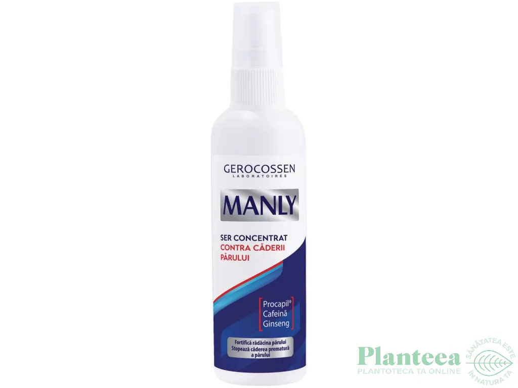 Ser par tratament imp caderii procapil cafeina Manly 125ml - GEROCOSSEN