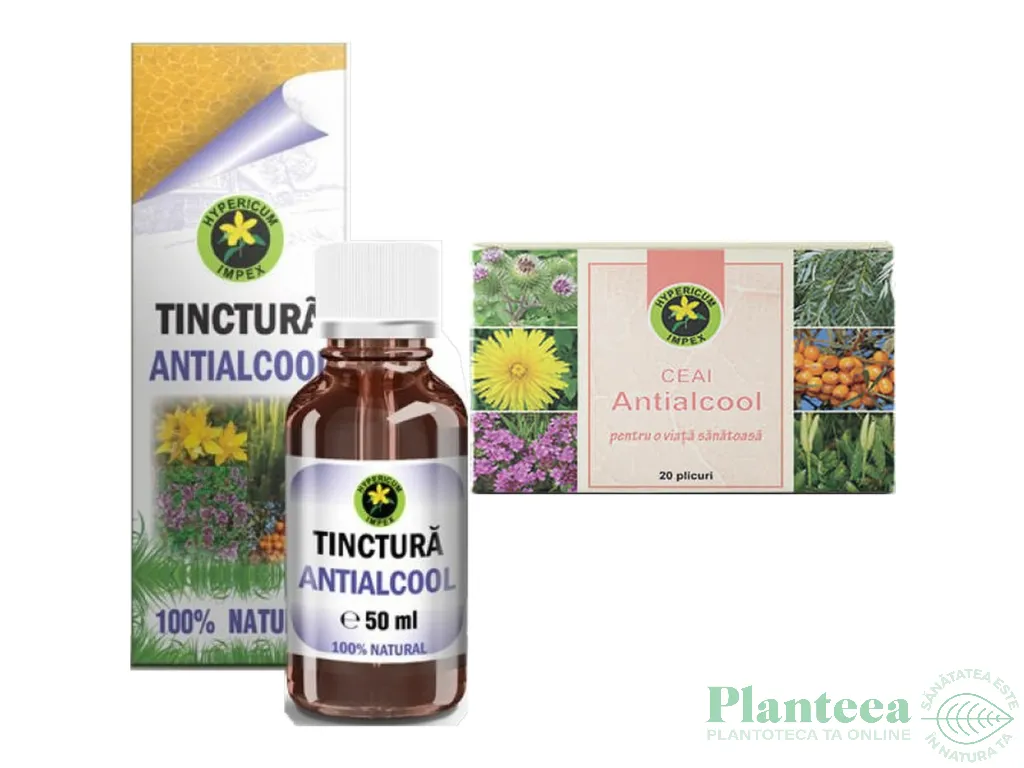 Kit Antialcool [Tinctura 50ml + Ceai 20dz] 2b - HYPERICUM