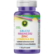 Calciu Mg Zn D3 60cps - HYPERICUM
