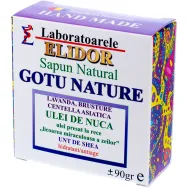 Sapun natural hidratant antiage lavanda brusture centella Gotu Nature 90g - ELIDOR