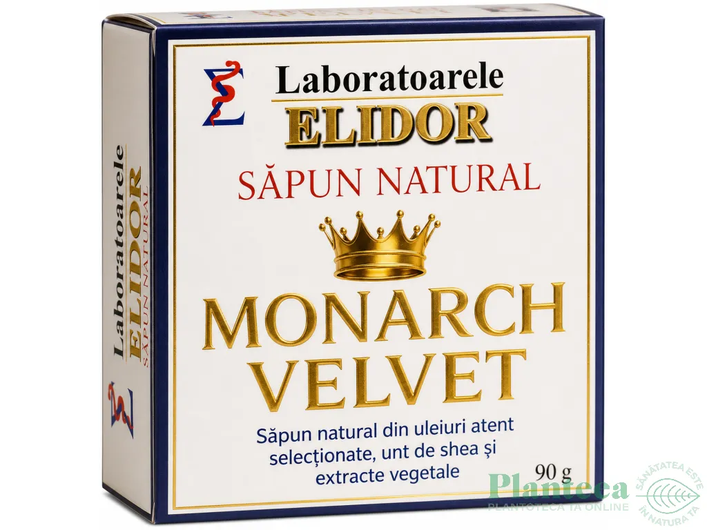Sapun natural hidratant uleiuri extracte vegetale Monarch Velvet 90g - ELIDOR