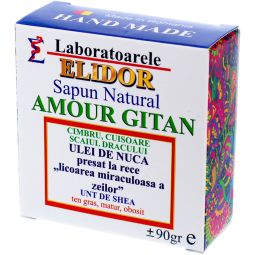 Sapun natural antibacterian cimbru cuisoare scaiul dracului Amour Gitan 90g - ELIDOR