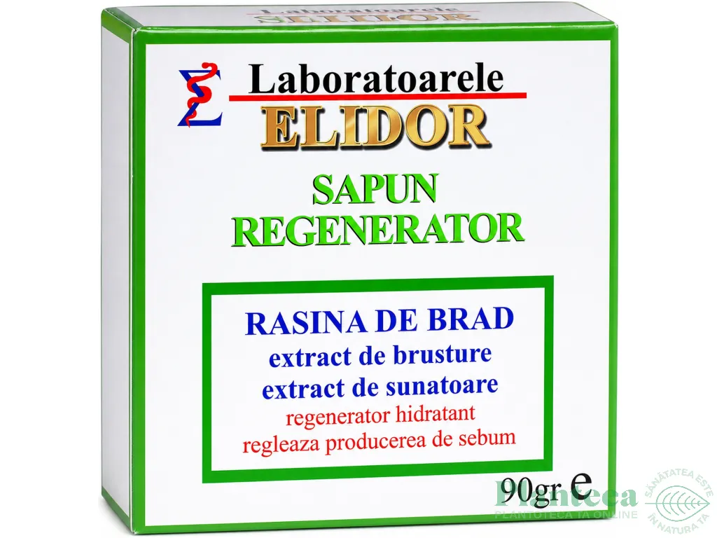 Sapun natural regenerant hidratant rasina brad brusture sunatoare Regenerator 90g - ELIDOR