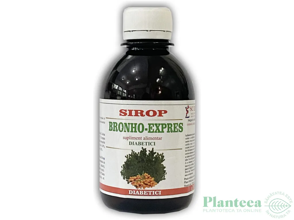 Sirop BronhoExpres diabetici 200ml - ELIDOR