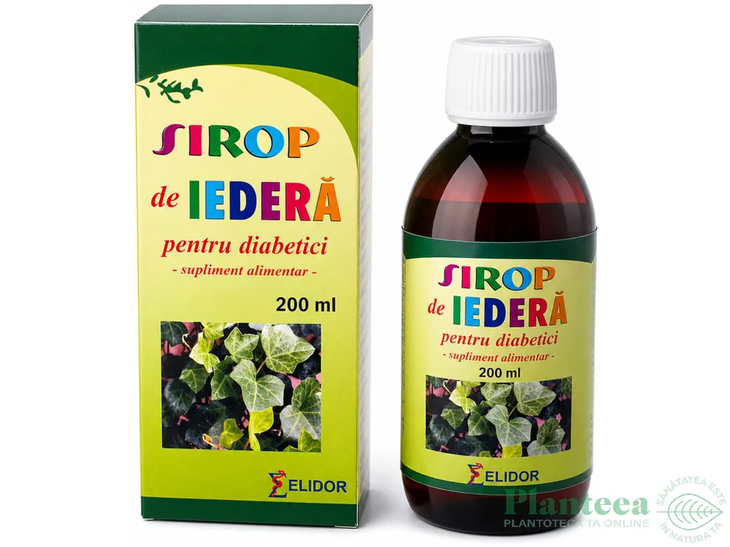 Sirop iedera diabetici 200ml - ELIDOR