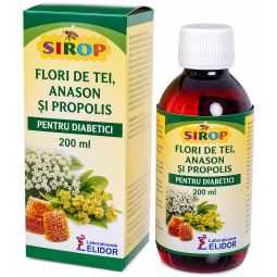 Sirop tei anason propolis diabetici 200ml - ELIDOR