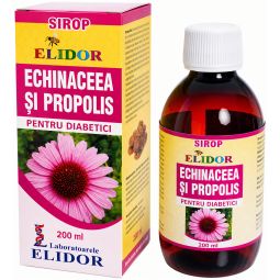 Sirop echinaceea propolis diabetici 200ml - ELIDOR