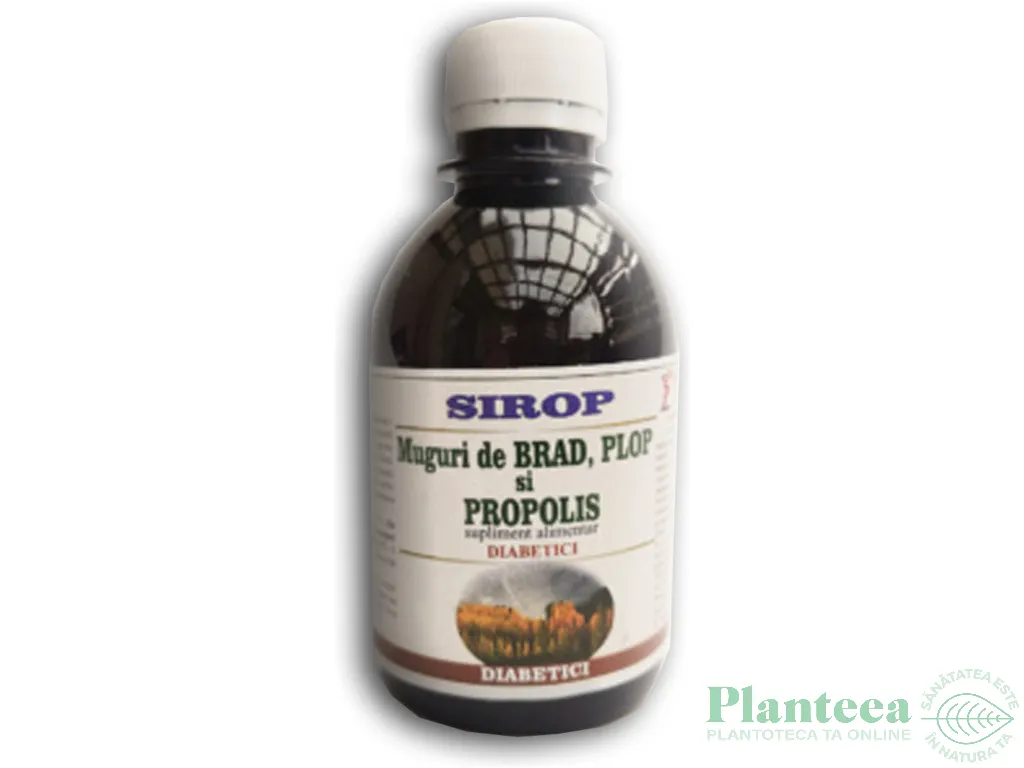 Sirop muguri brad plop propolis diabetici 200ml - ELIDOR