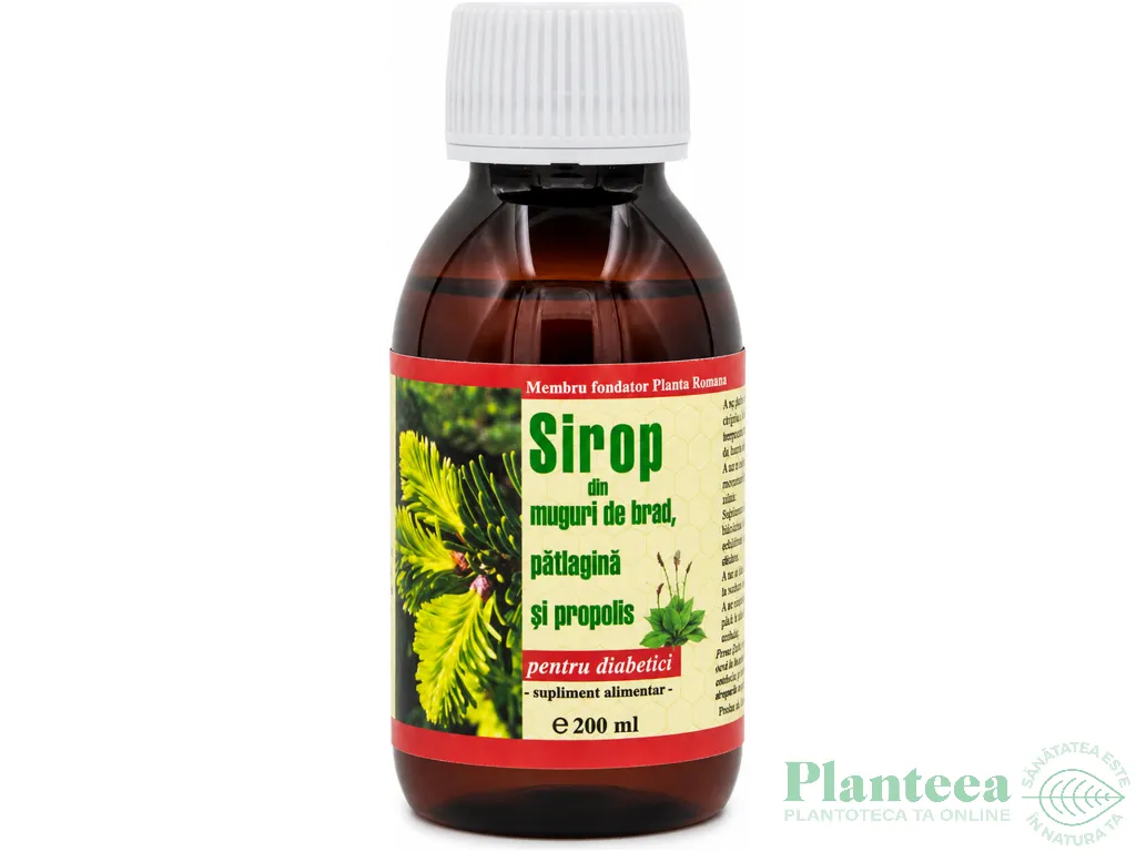 Sirop patlagina brad propolis diabetici 200ml - ELIDOR