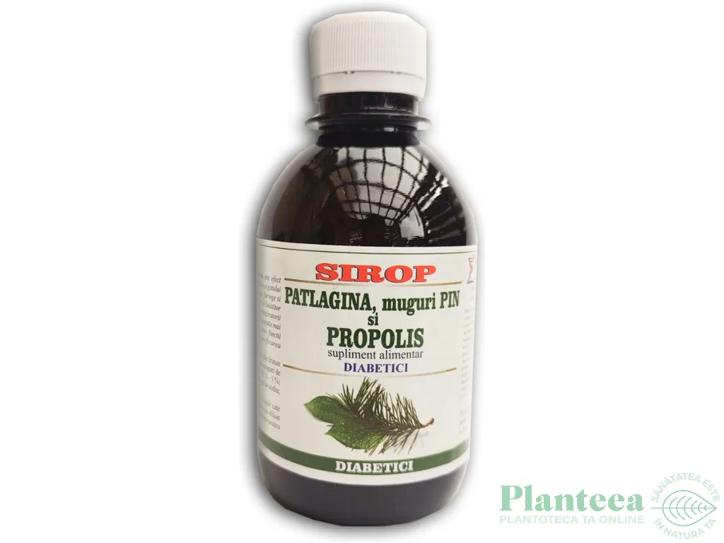 Sirop patlagina pin propolis diabetici 200ml - ELIDOR