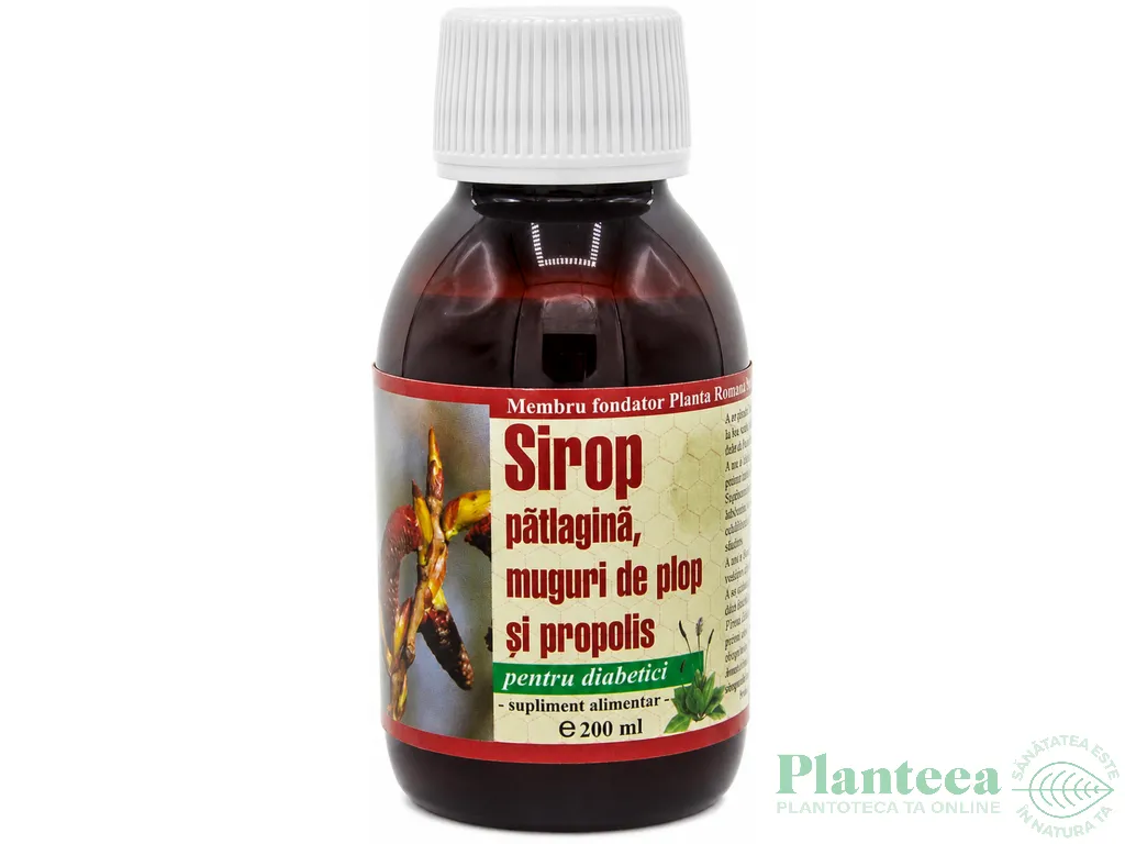 Sirop patlagina plop propolis diabetici 200ml - ELIDOR