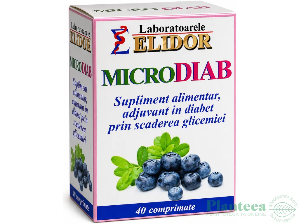 MicroDiab [Regleaza glicemia natural] 40cp - ELIDOR