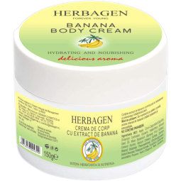 Crema corp banana intens hidratanta nutritiva 150g - HERBAGEN