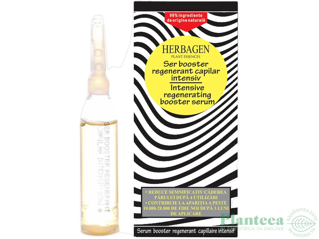 Ser par booster regenerant capilar intensiv fiola 10ml - HERBAGEN