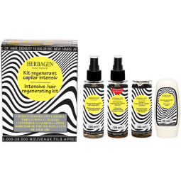 Kit regenerant capilar intensiv femei [Sampon 100ml+Masca par 50ml+Ser capilar 100ml+Spray par degradat 100ml] 4b - HERBAGEN