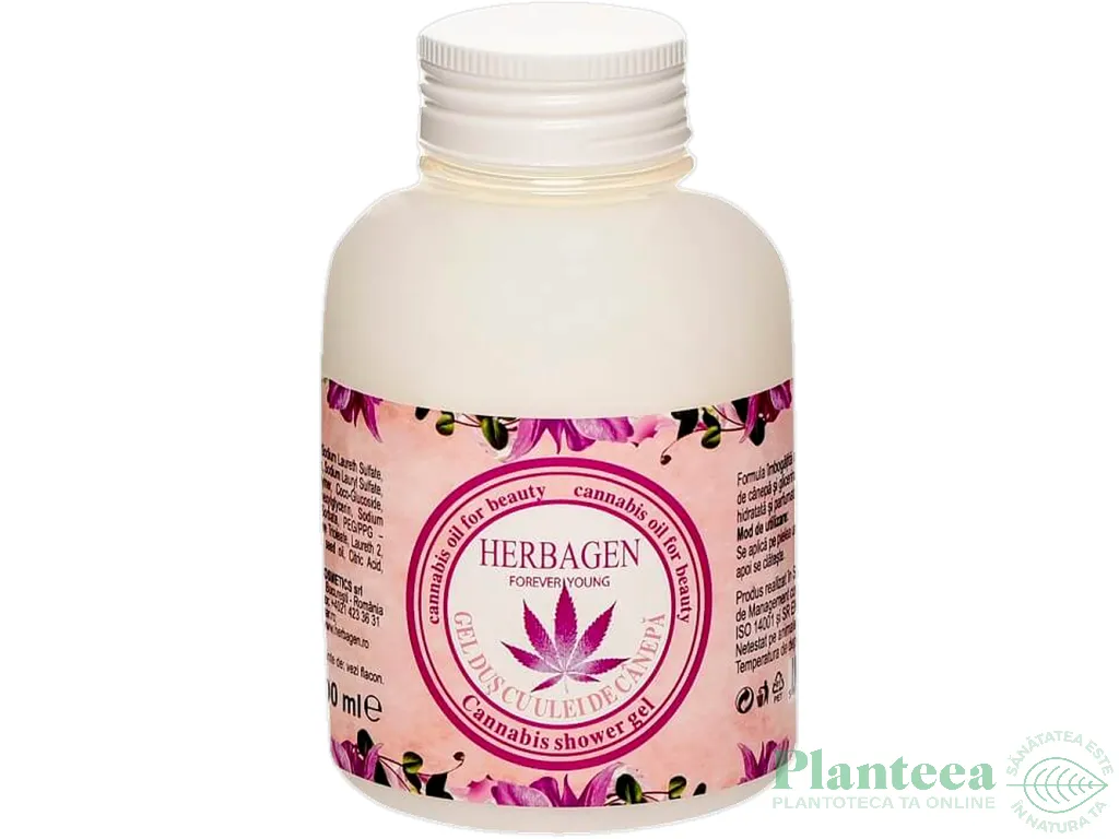 Gel dus ulei canepa 500ml - HERBAGEN