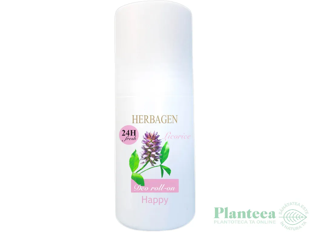Deo roll on Happy lemn dulce 50ml - HERBAGEN