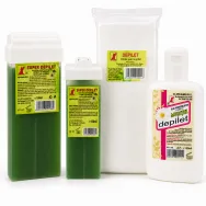 Kit Epilare piele sensibila [Roll on mare musetel + Roll on mic + 25Benzi hartie + Ulei 150ml] 4b - DEPILET
