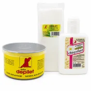 Kit Epilare clasica cu benzi [Ceara Extra 350ml + 25Benzi + Ulei 150ml] 3b - DEPILET