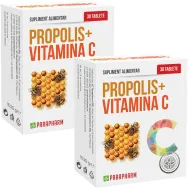 Set Propolis Vitamina C tablete de supt 2x30cp - PARAPHARM
