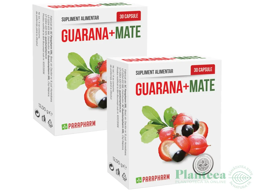 Set Guarana mate 2x30cps - PARAPHARM