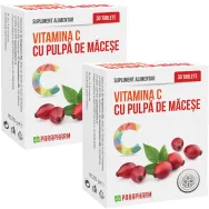 Set Vitamina C pulpa macese 2x30cp - PARAPHARM