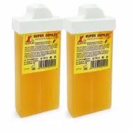 Set Ceara epilatoare unica folosinta naturala aplicator mic Super 2x100ml - DEPILET