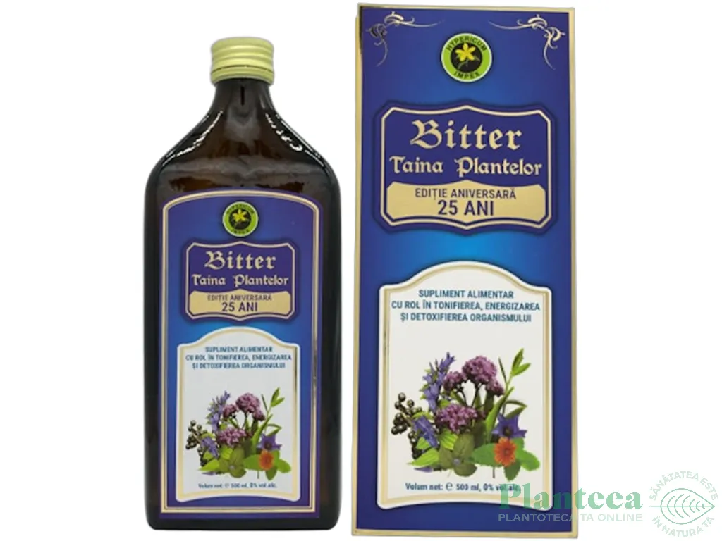 Bitter taina plantelor fara alcool 500ml - HYPERICUM