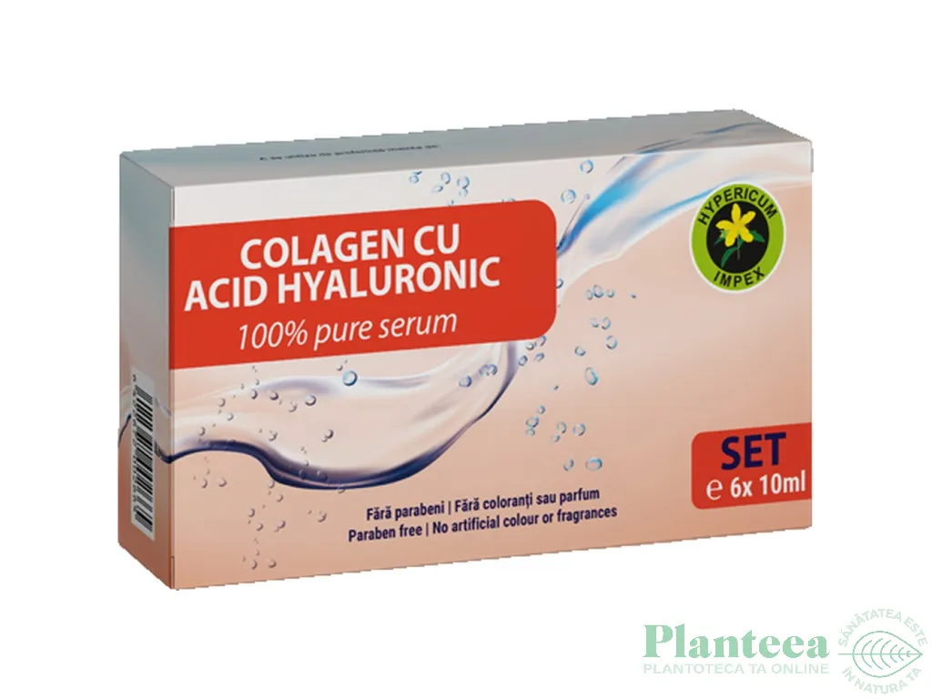 Set Colagen peptide Acid hialuronic fiole 6x10ml - HYPERICUM
