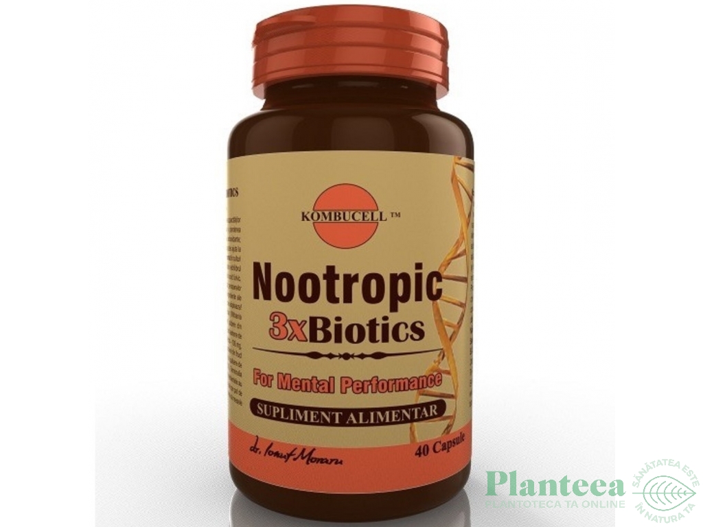 Nootropic 3xbiotics 40cps - KOMBUCELL