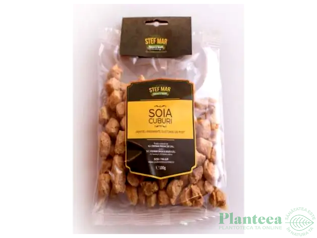 Soia texturata cuburi 100g - STEF MAR