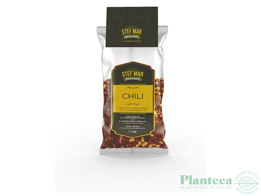 Condiment chilli fulgi 50g - STEF MAR