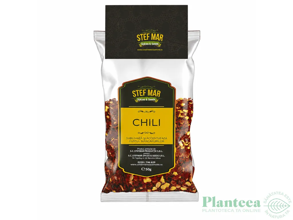 Condiment chilli fulgi 50g - STEF MAR