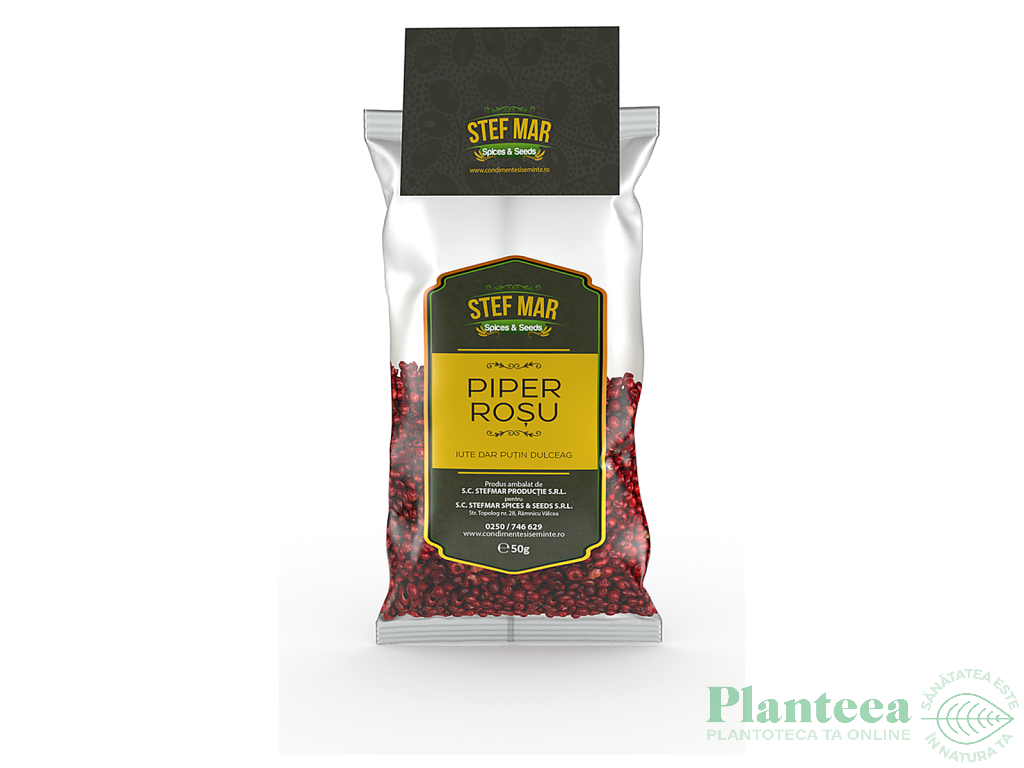 Condiment piper rosu boabe 50g - STEF MAR
