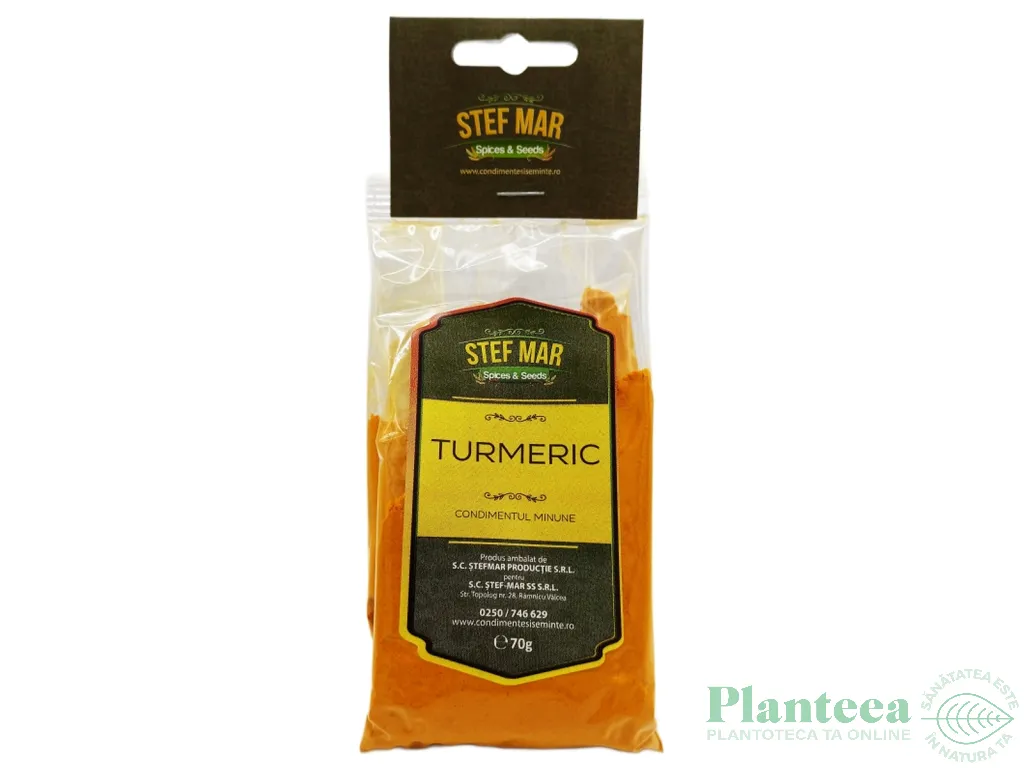 Condiment turmeric macinat 70g - STEF MAR