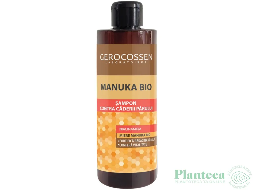 Sampon contra caderii parului niacinamida Manuka Bio 400ml - GEROCOSSEN