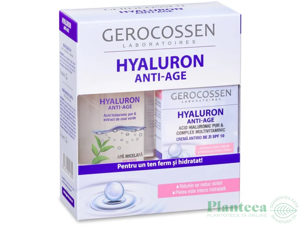 Caseta Hyaluron Anti Age [Crema antirid de zi 50ml+ Apa micelara 300ml] 2b - GEROCOSSEN