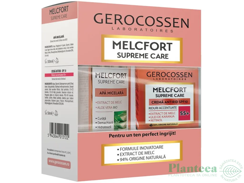 Caseta Melcfort 55+ [Crema riduri accentuate spf10 50ml+Apa micelara 300ml] 2b - GEROCOSSEN
